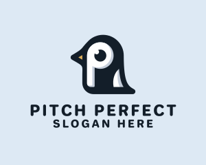 Penguin Letter P logo design