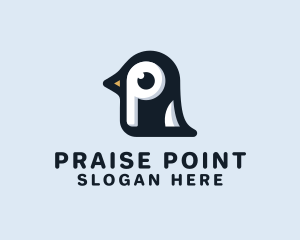 Penguin Letter P logo design