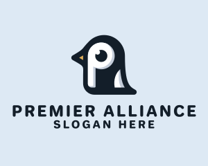 Penguin Letter P logo design