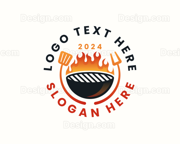 Barbecue Grill Culinary Logo