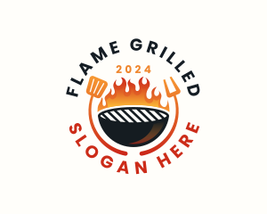 Barbecue Grill Culinary logo design