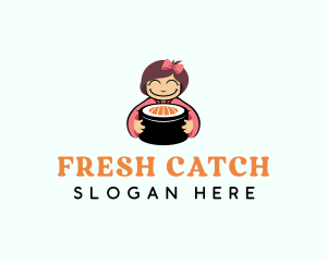 Girl Japanese Sushi logo