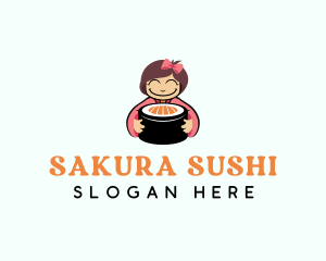Girl Japanese Sushi logo