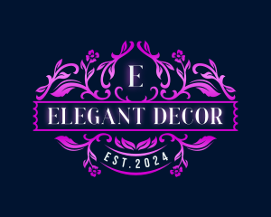 Elegant Floral Decorative logo design