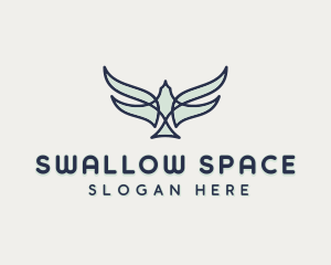 Blue Monoline Falcon logo