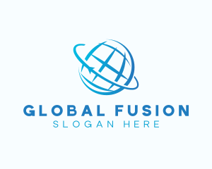 Global Sphere Orbit logo design