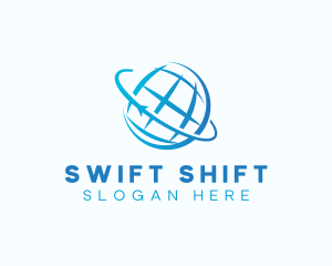 Global Sphere Orbit logo design