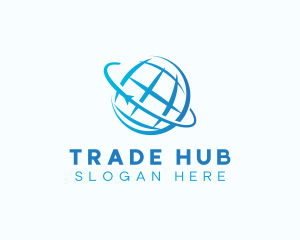 Global Sphere Orbit logo design