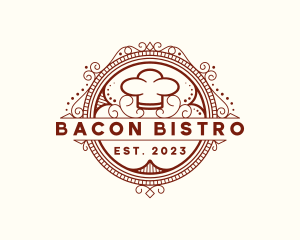 Cuisine Badge Bistro logo design