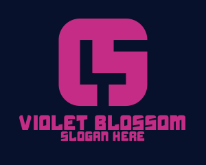 Violet L & S logo design