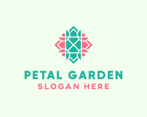 Organic Flower Badge logo design