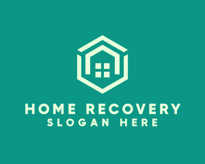 Hexagon Home Real Estate logo design