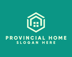 Hexagon Home Real Estate logo design