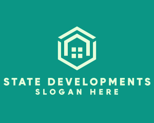 Hexagon Home Real Estate logo design