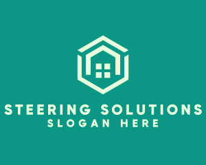 Hexagon Home Real Estate logo design