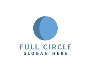 Moon Sphere Circle logo design