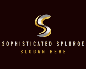  Industrial Metallic Letter S logo design