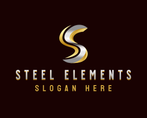  Industrial Metallic Letter S logo