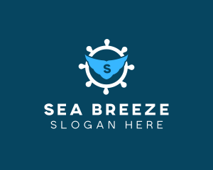 Nautical Ship Helm logo design