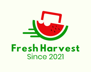 Watermelon Fruit Delivery logo design