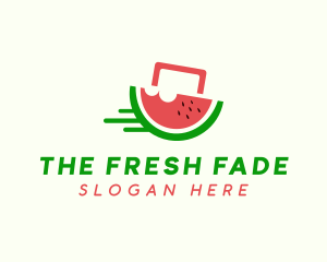 Watermelon Fruit Shopping logo design