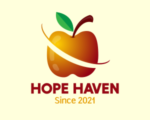 Sliced Apple Fruit Food logo