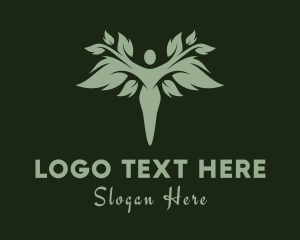 Green Human Tree logo