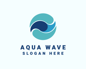 Water Flow Liquid logo design