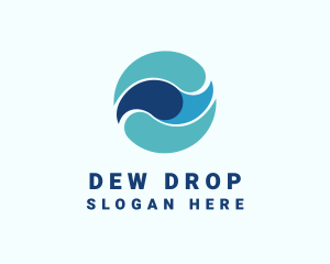 Water Flow Liquid logo design