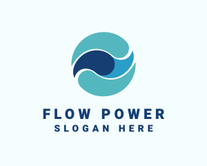 Water Flow Liquid logo design