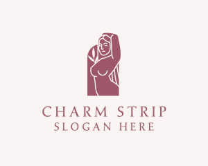 Sexy Naked Woman logo design