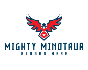 Mighty Eagle Shield logo design