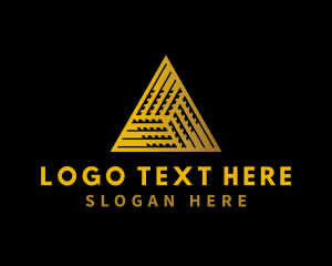 Elegant Cube Pyramid logo