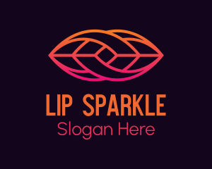 Gradient Lip Tech logo design