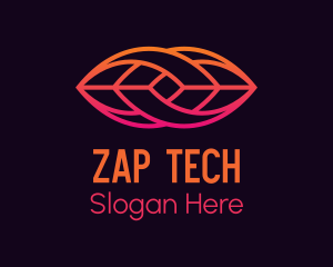 Gradient Lip Tech logo design