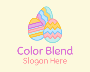 Colorful Decorative Eggs  logo design