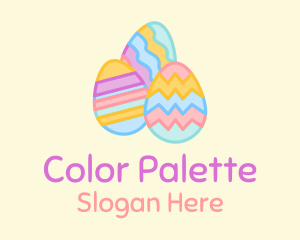 Colorful Decorative Eggs  logo design