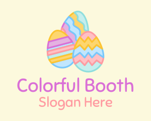 Colorful Decorative Eggs  logo design