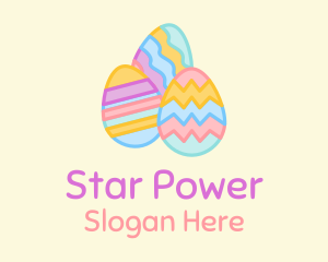 Colorful Decorative Eggs  logo design