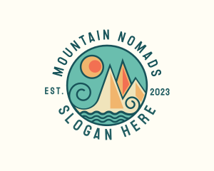 Mountain Wave Travel Agency logo design