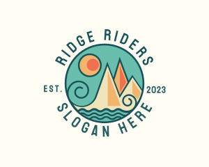 Mountain Wave Travel Agency logo design