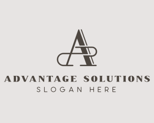 Fashion Tailor Boutique Letter A logo design