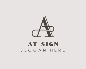 Fashion Tailor Boutique Letter A logo design