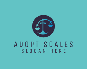 Justice Law Scale logo design