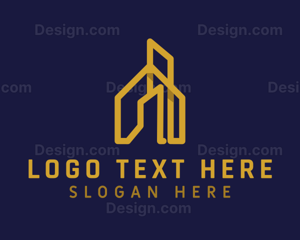 Golden House Building Logo