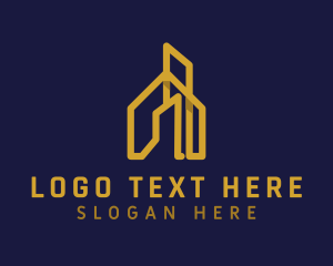 Golden House Building  logo