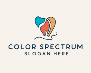 Colorful Dental Care logo design