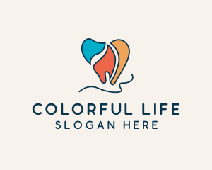 Colorful Dental Care logo design