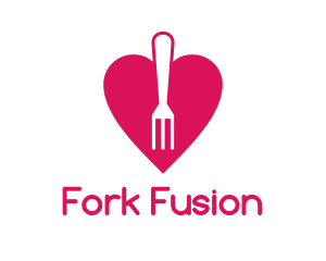 Pink Heart Fork logo