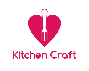 Pink Heart Fork logo